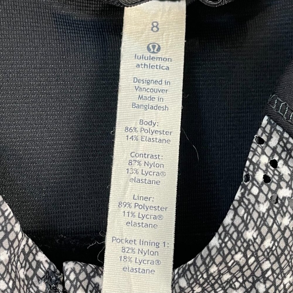 LULULEMON Womens 8 Jacket Hit It Frozen Fizz White Black‎ Swift Ultra Full Zip - Picture 10 of 16